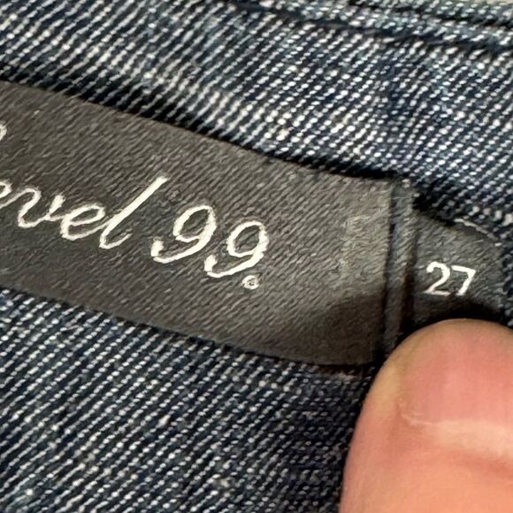 Level 99 Lyocell/Linen Chambray Side Zip High Waist Shorts Sz 27 - Picture 4 of 8